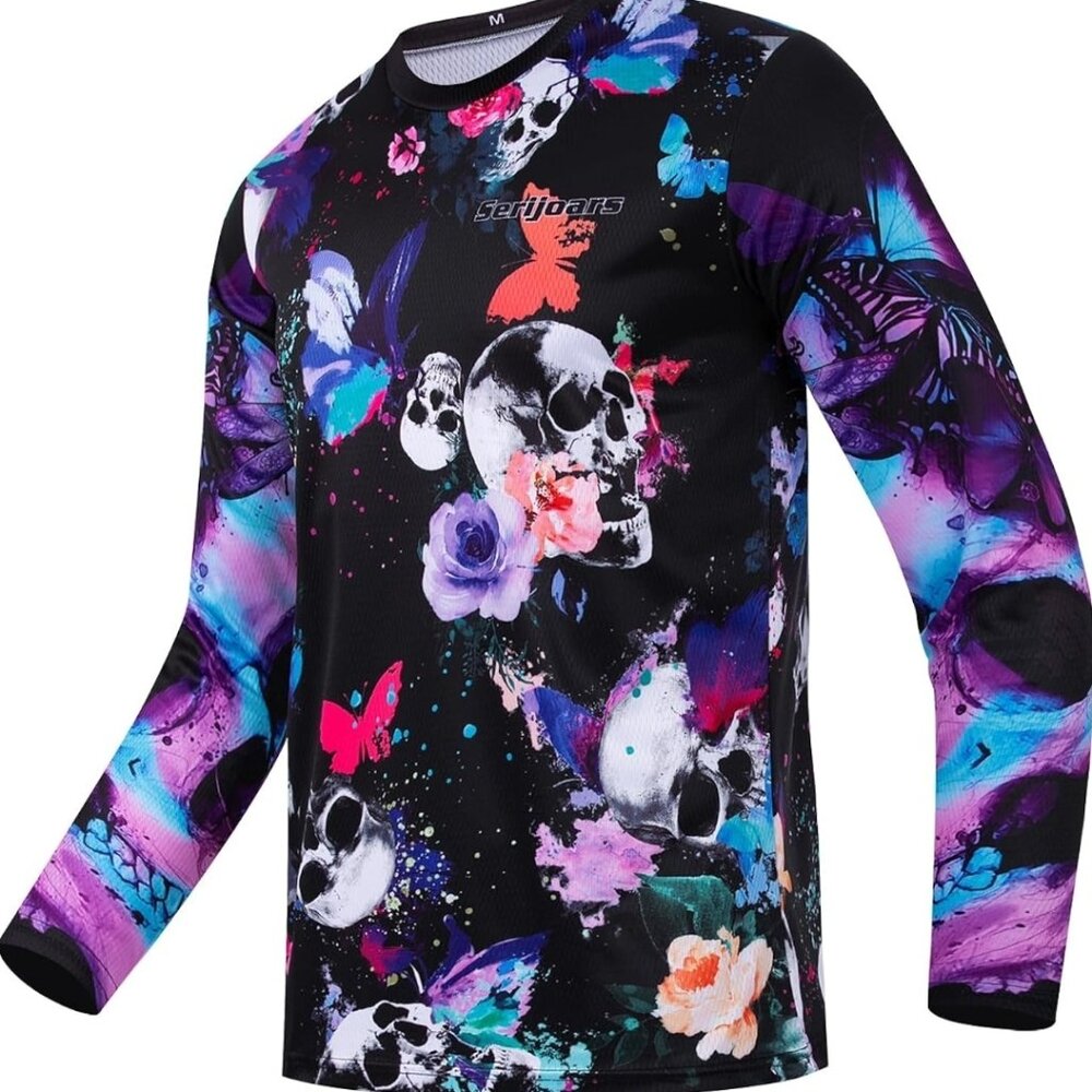 Men’s Long Sleeve MTB Jersey | Quick-Dry Off-Road Riding Shirt NWT